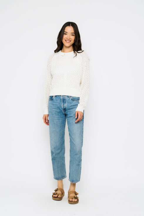 Ellie-Pointelle Pullover